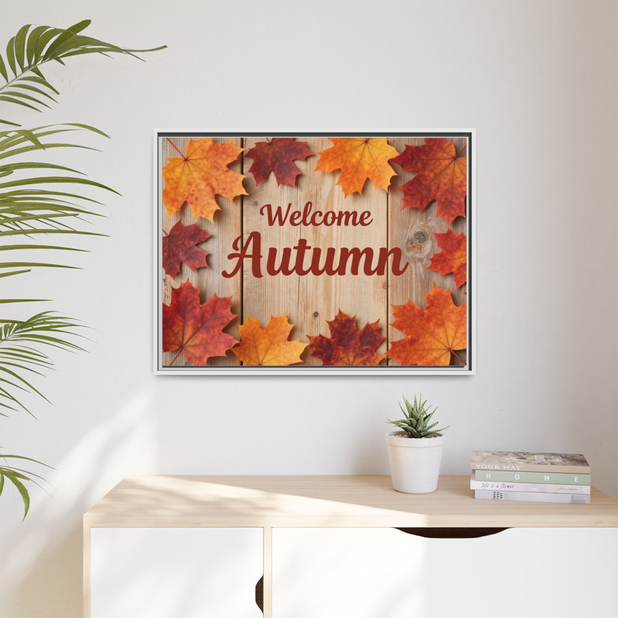 Welcome Autumn Framed Canvas Wall Art - Image 179