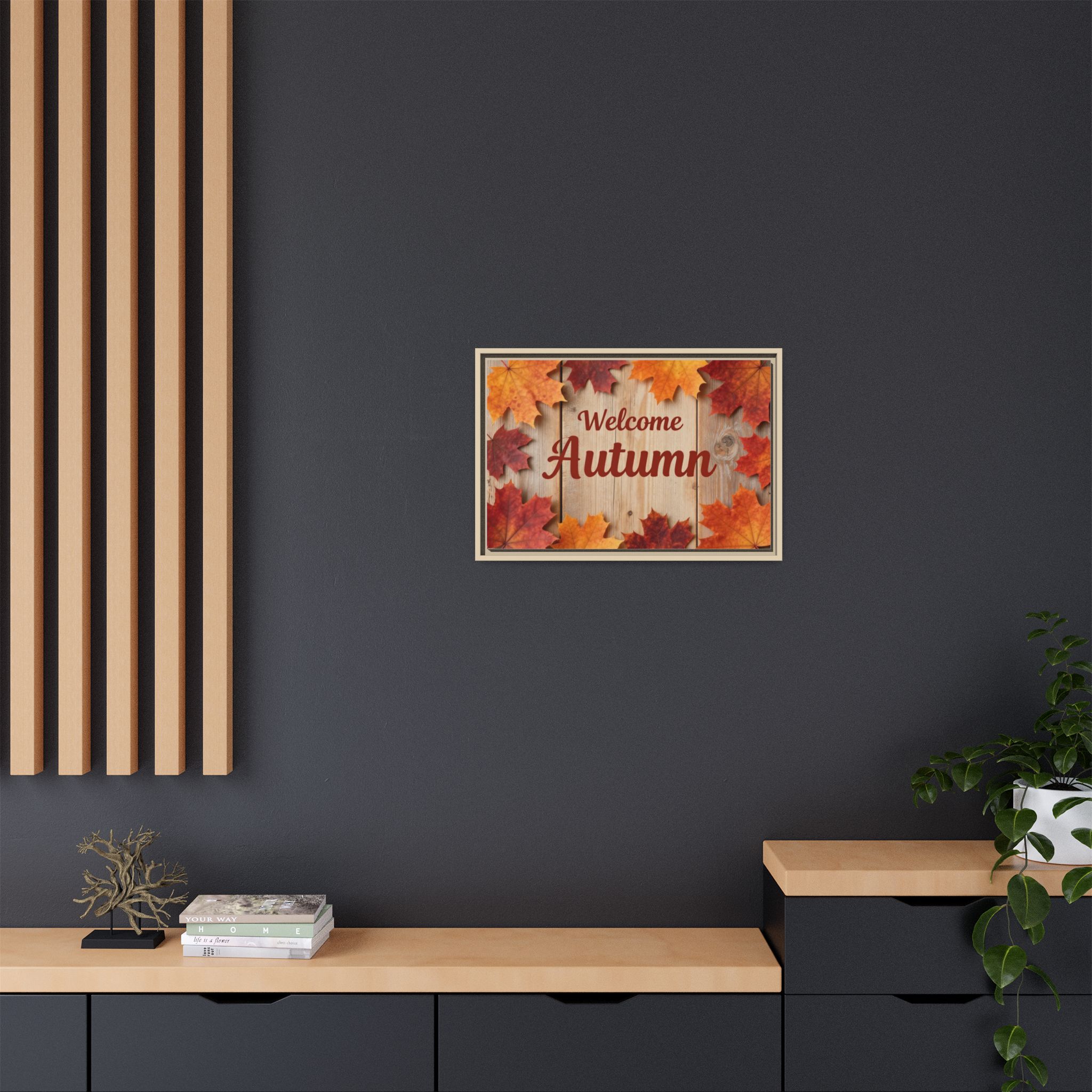 Welcome Autumn Framed Canvas Wall Art - Image 212