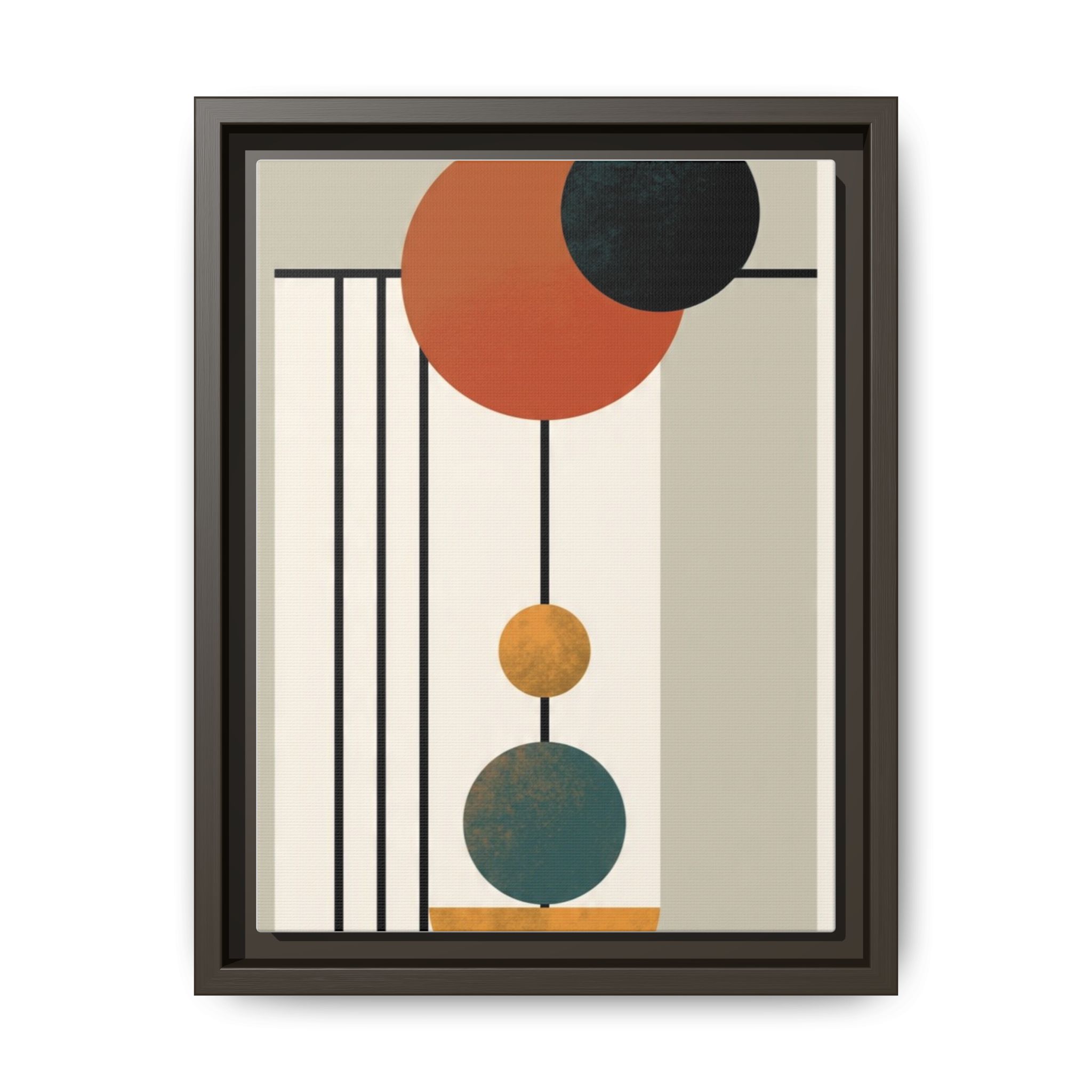 Abstract Geometric Wall Art Print — Matte Framed Canvas - Image 241