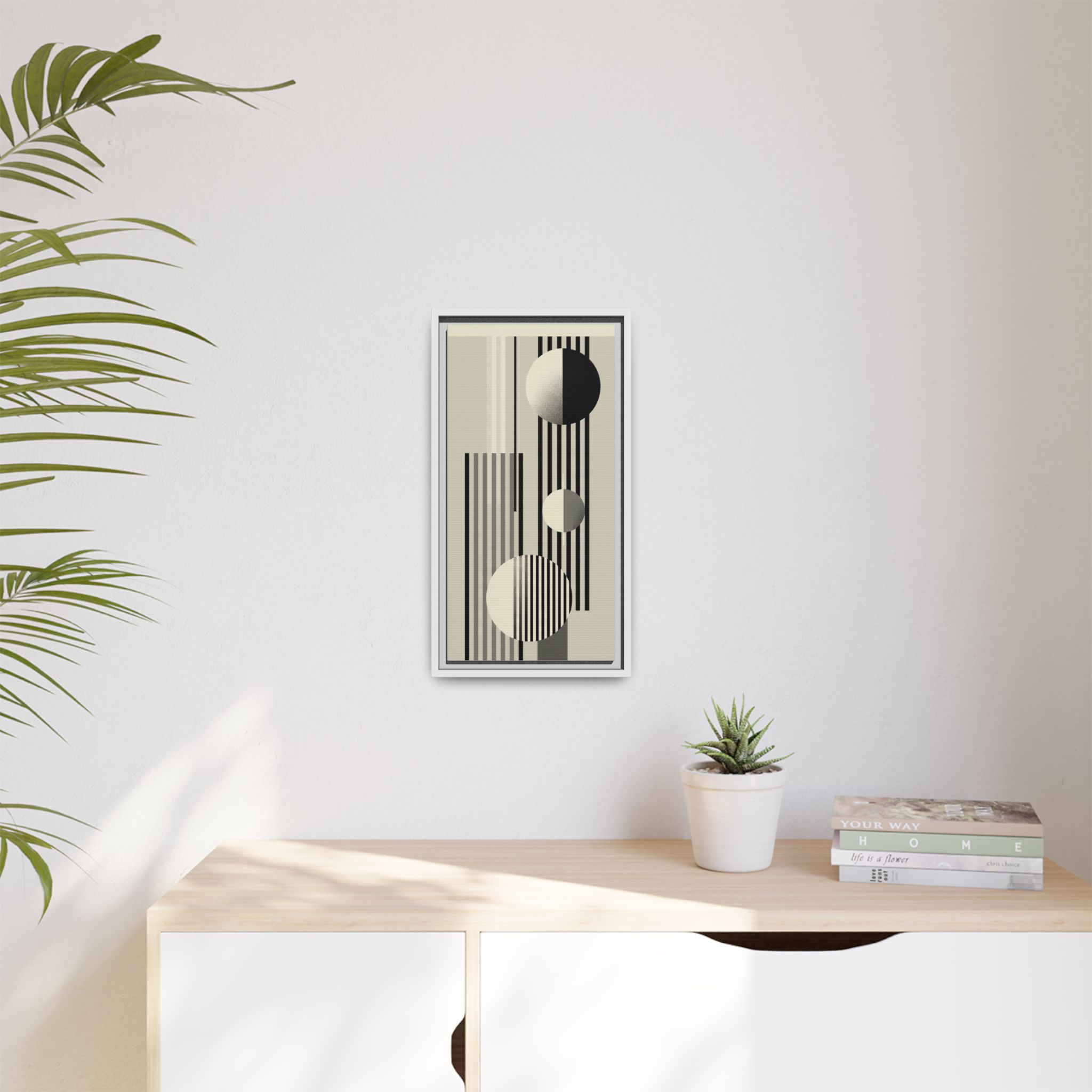 Abstract Geometric Canvas Print — Framed Matte Wall Art - Image 83