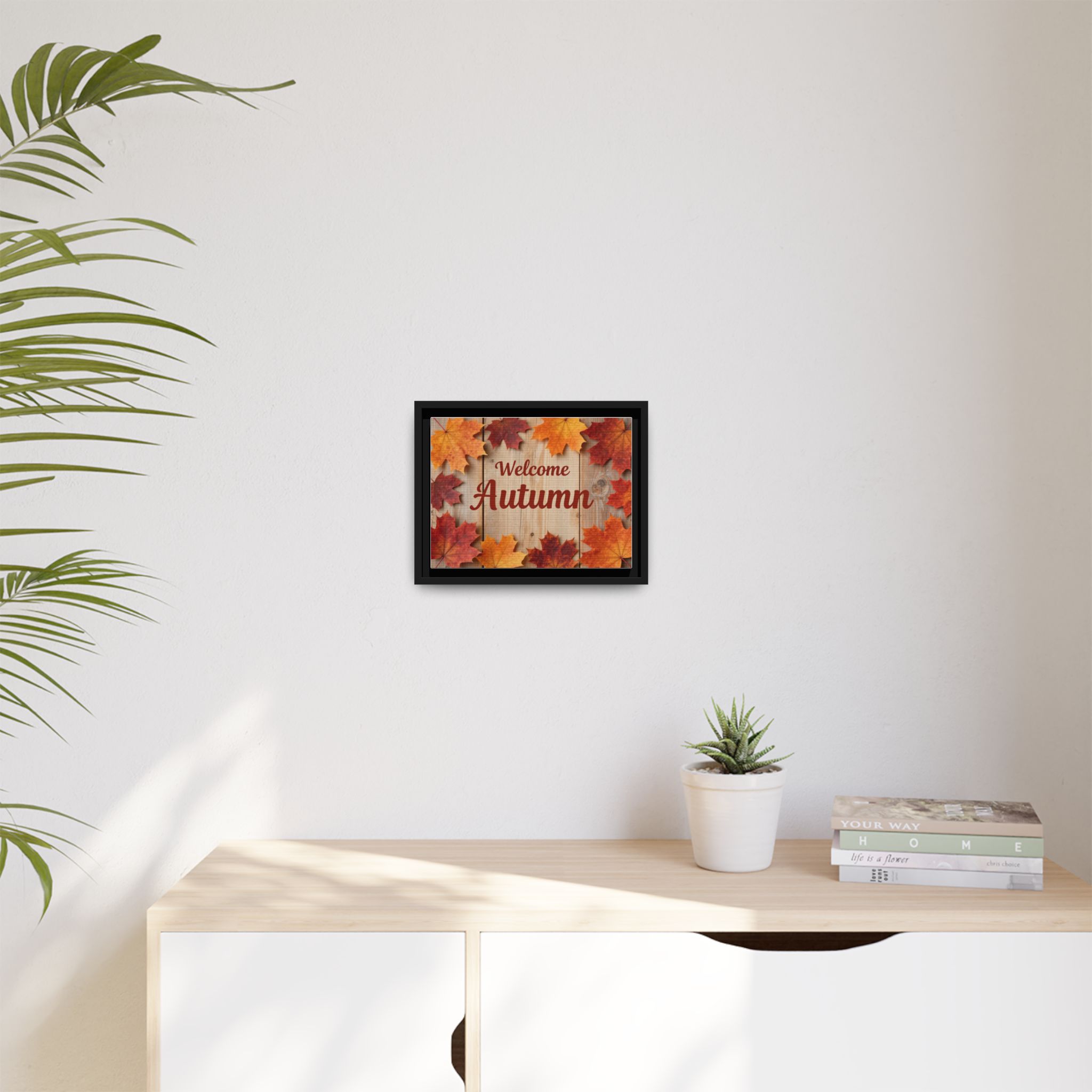 Welcome Autumn Framed Canvas Wall Art - Image 12