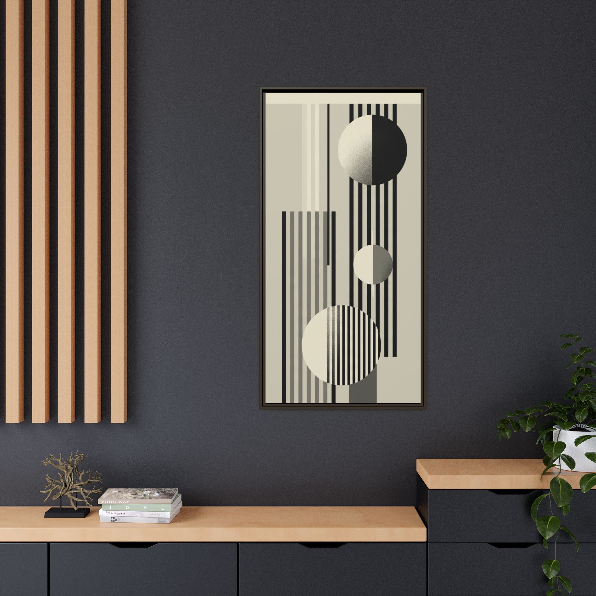 Abstract Geometric Canvas Print — Framed Matte Wall Art - Image 12