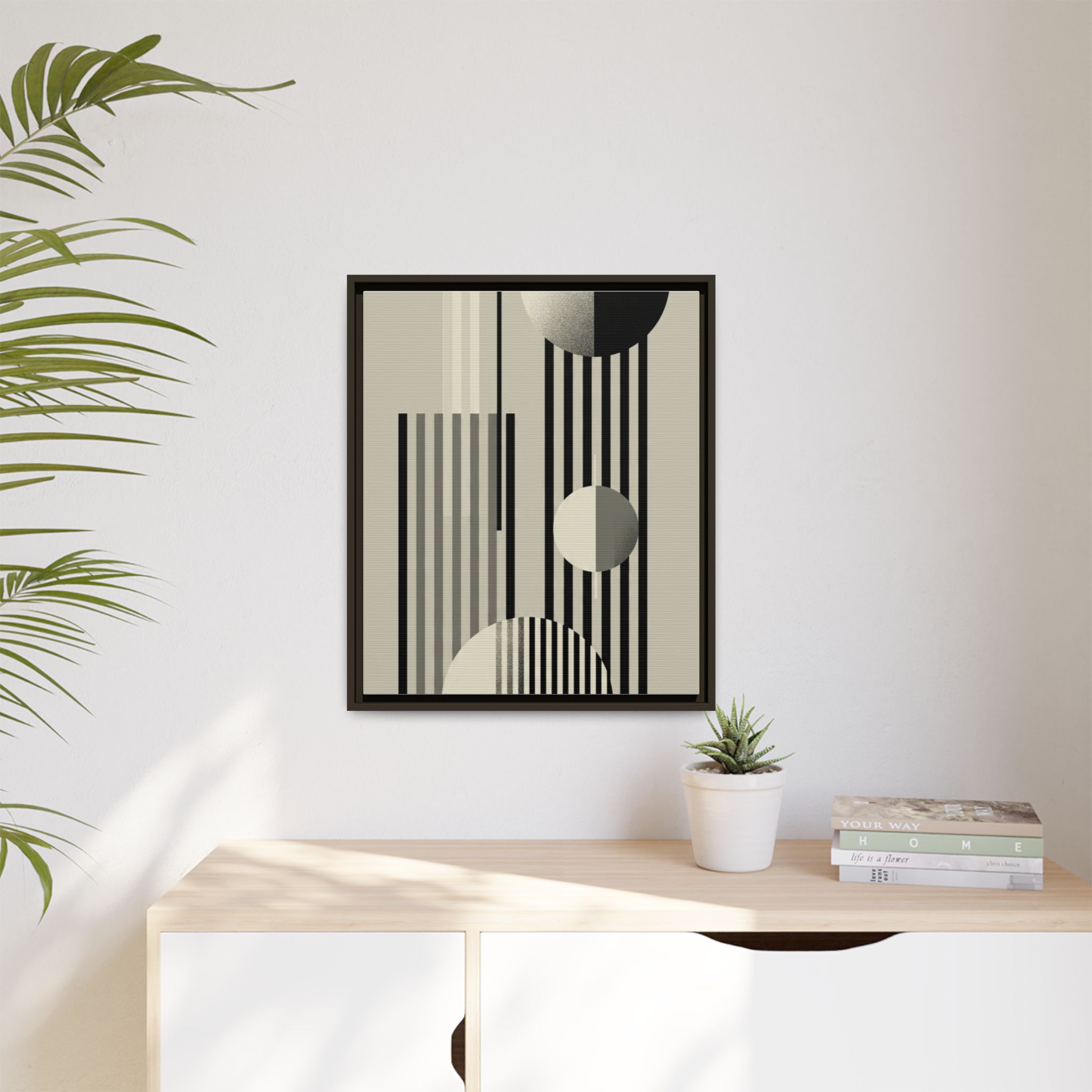 Abstract Geometric Canvas Print — Framed Matte Wall Art - Image 231