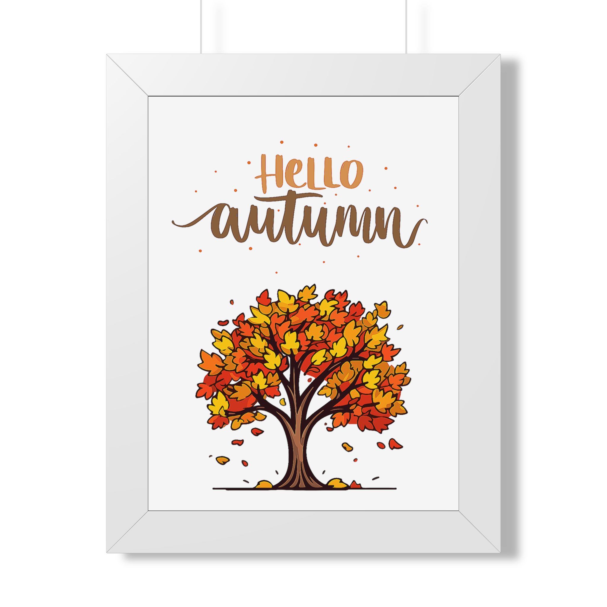 Autumn Poster - "Hello Autumn" Framed Wall Art - Image 11