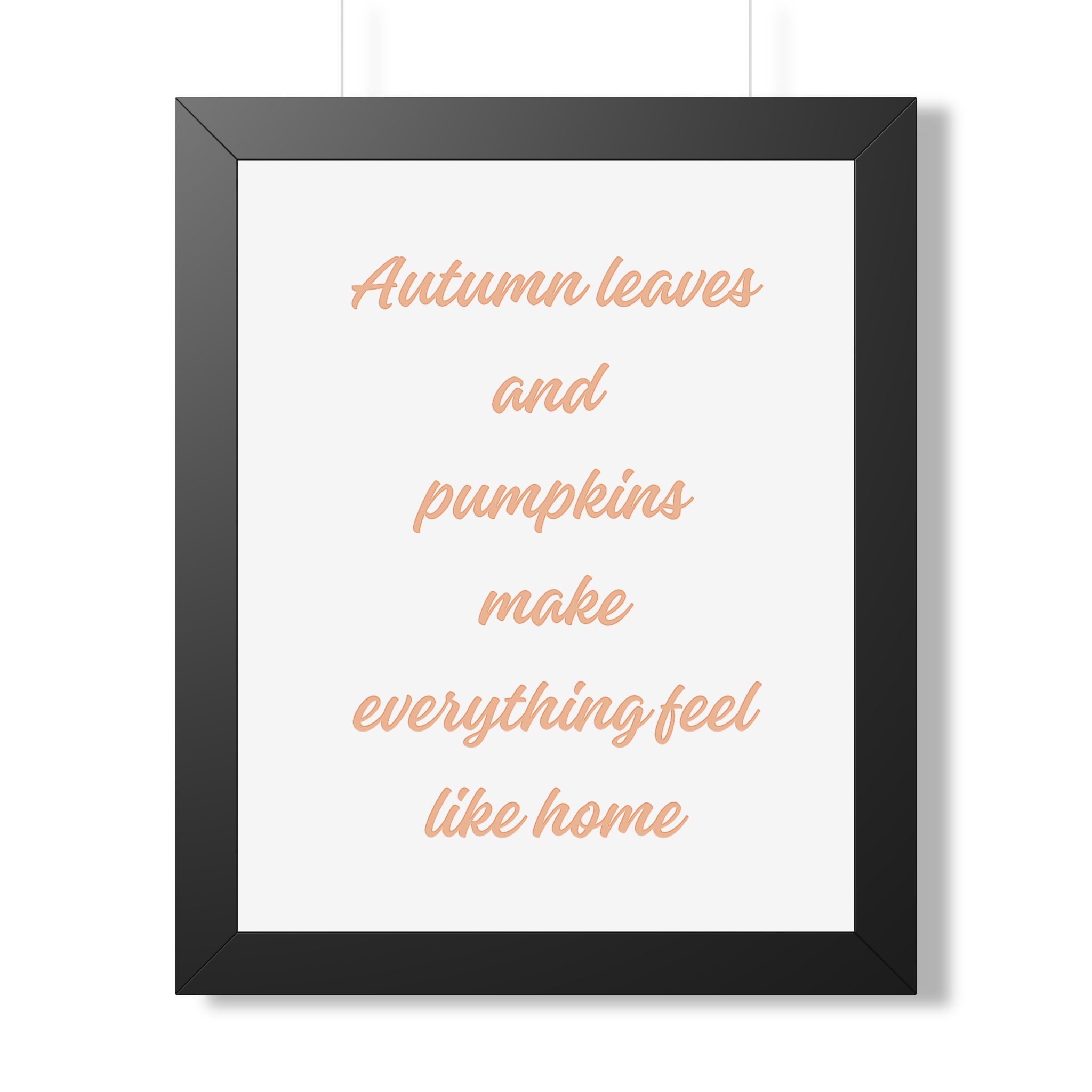Autumn Leaves and Pumpkins Framed Poster — Cozy Fall Wall Art - Image 7