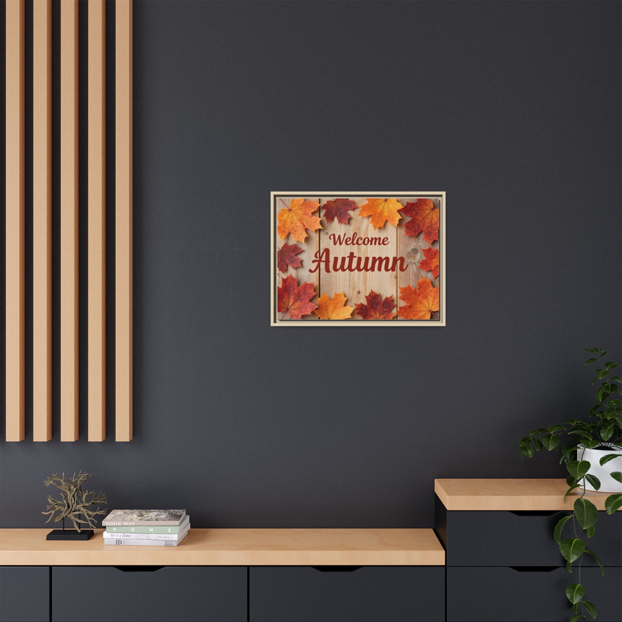 Welcome Autumn Framed Canvas Wall Art - Image 176