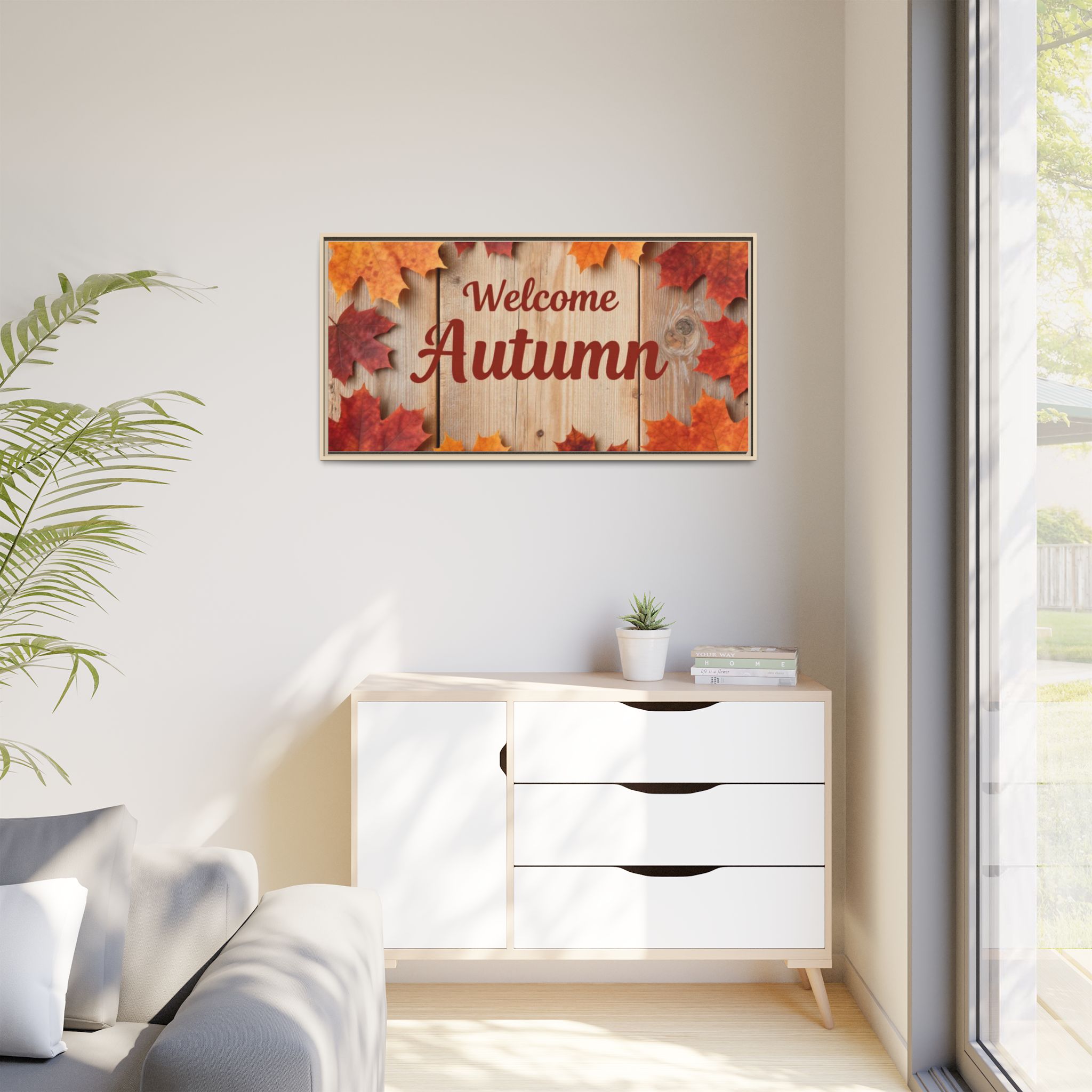 Welcome Autumn Framed Canvas Wall Art - Image 67