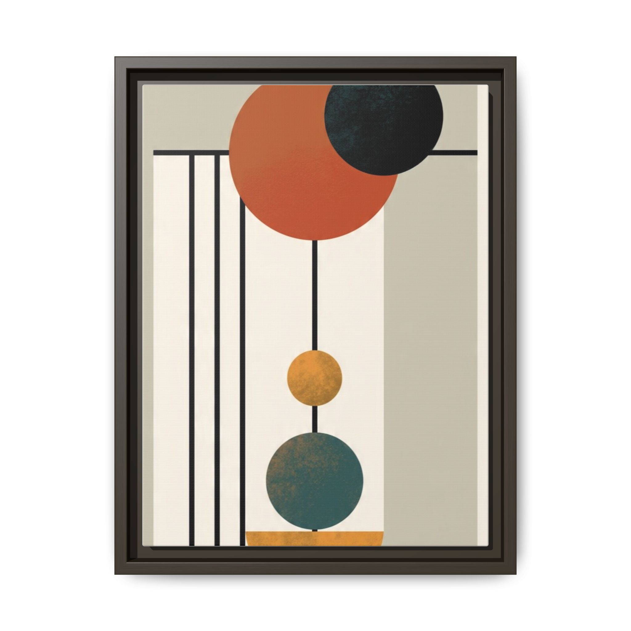 Abstract Geometric Wall Art Print — Matte Framed Canvas - Image 73