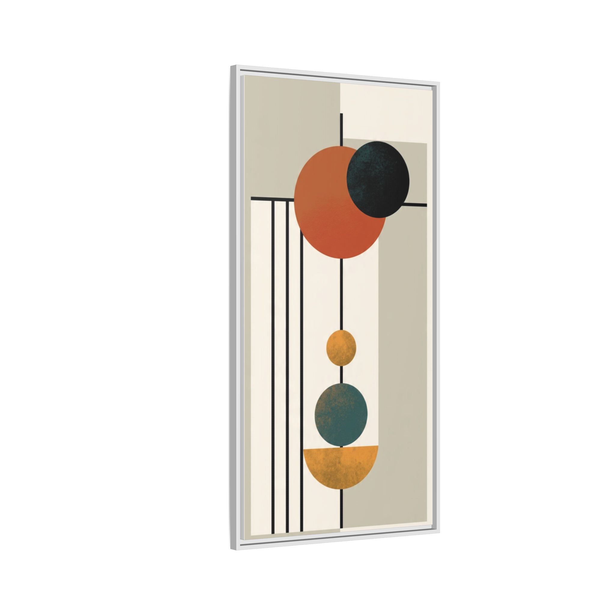 Abstract Geometric Wall Art Print — Matte Framed Canvas - Image 14