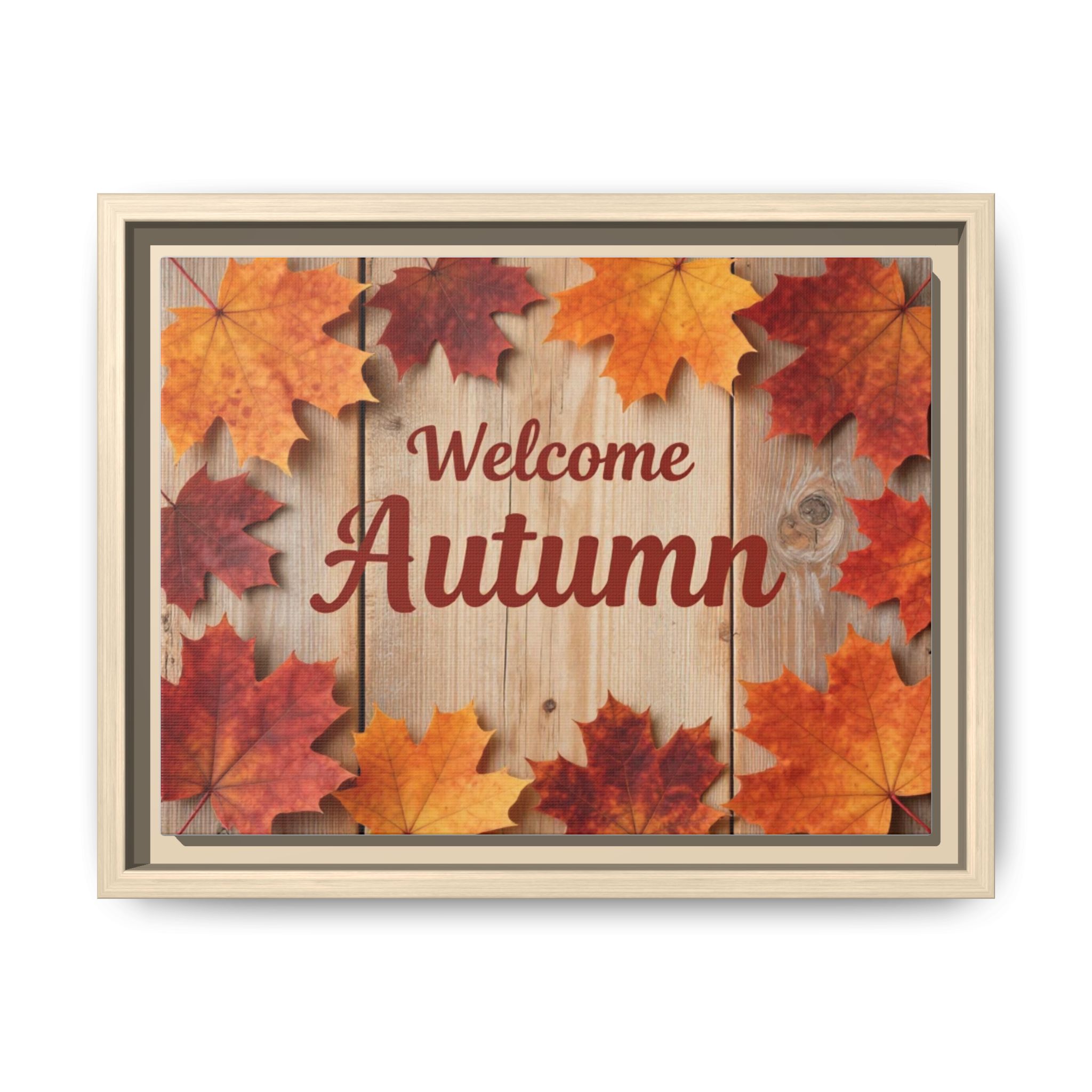 Welcome Autumn Framed Canvas Wall Art - Image 6