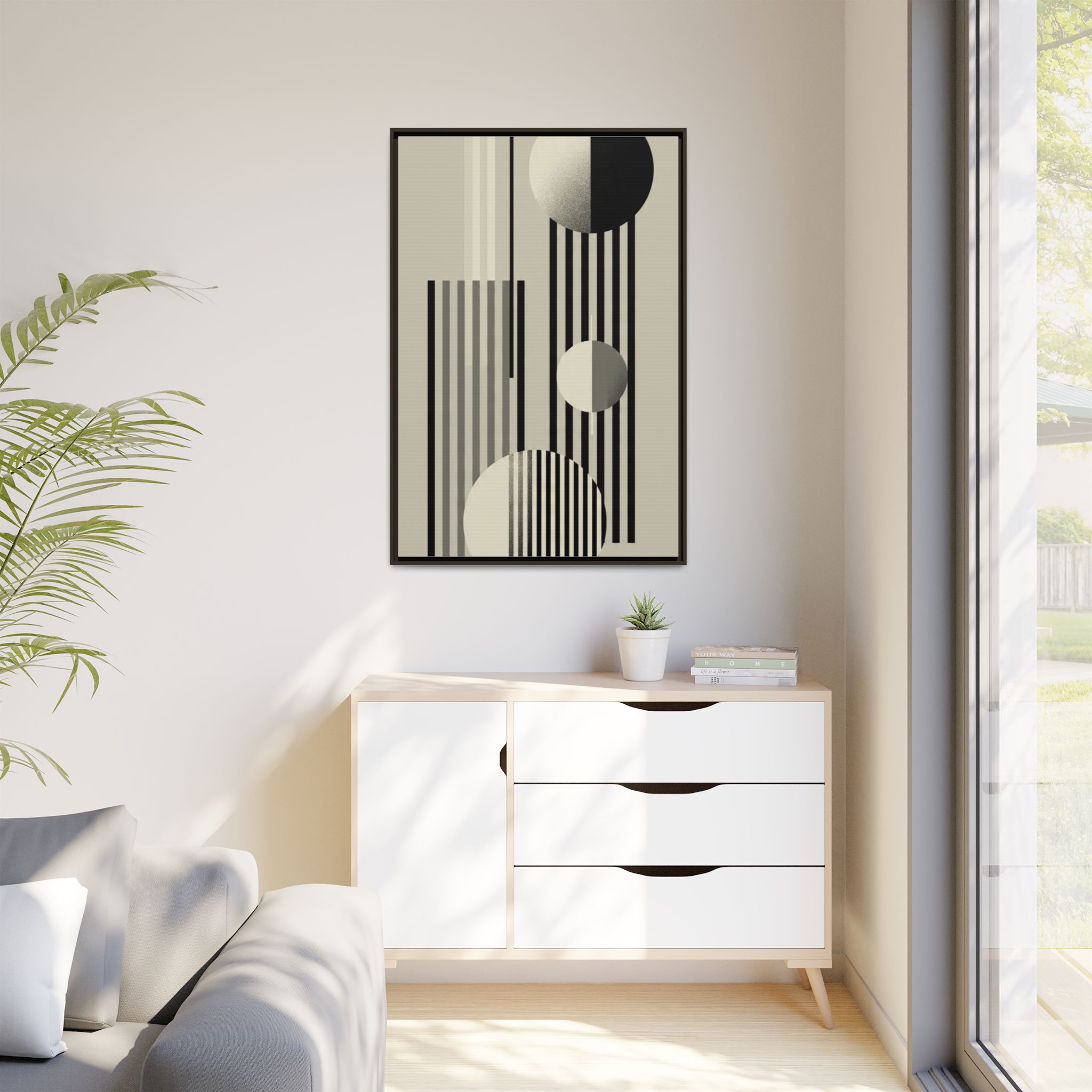Abstract Geometric Canvas Print — Framed Matte Wall Art - Image 111