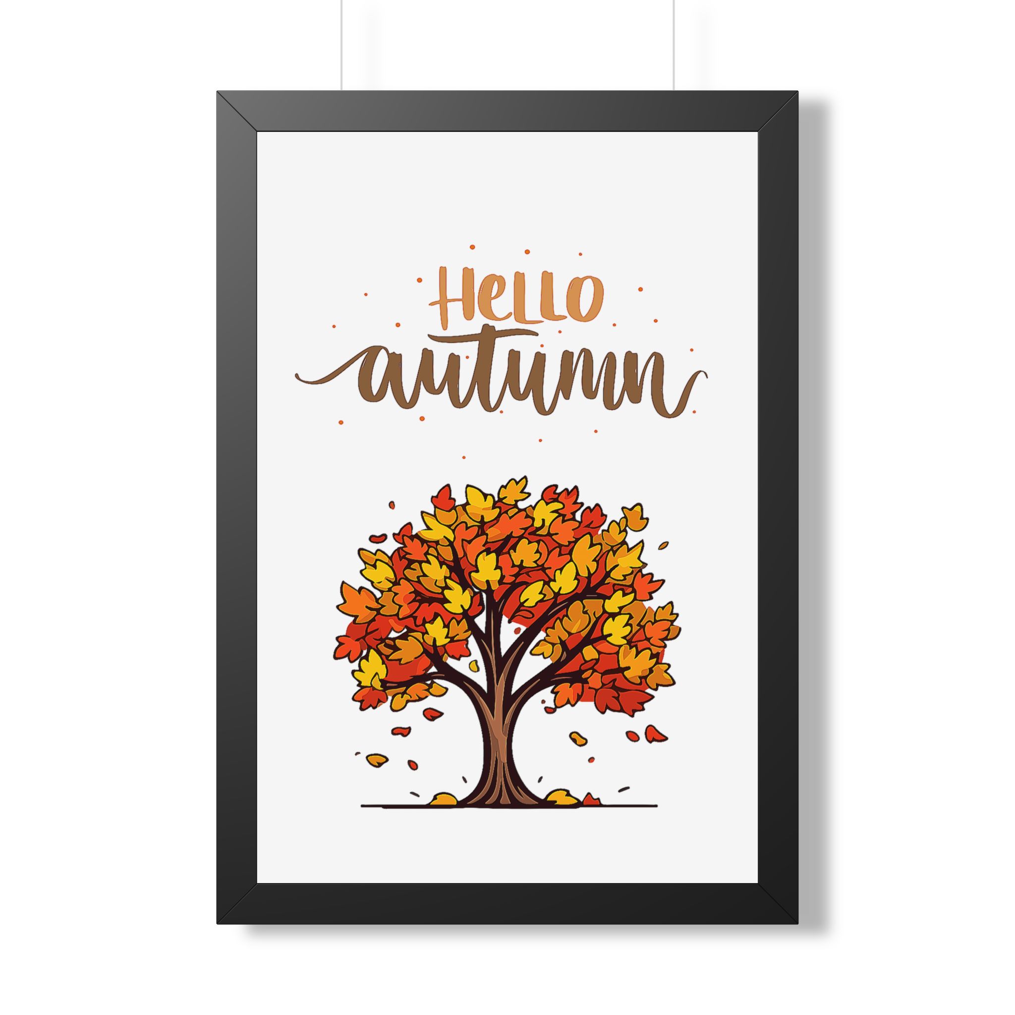 Autumn Poster - "Hello Autumn" Framed Wall Art - Image 8