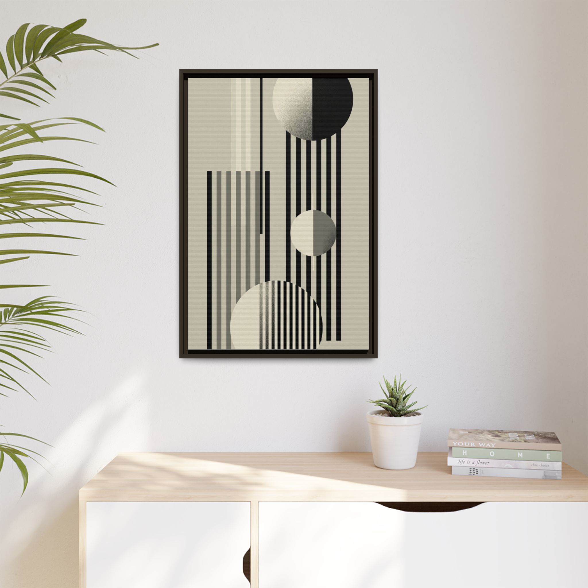Abstract Geometric Canvas Print — Framed Matte Wall Art - Image 143