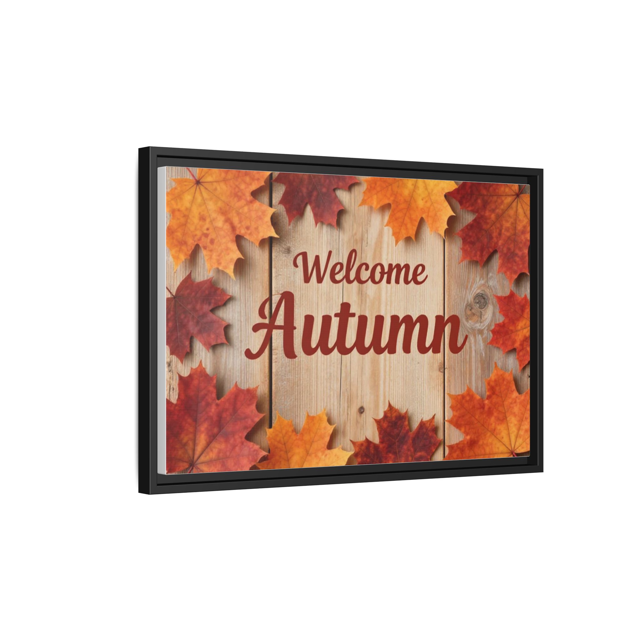 Welcome Autumn Framed Canvas Wall Art - Image 222