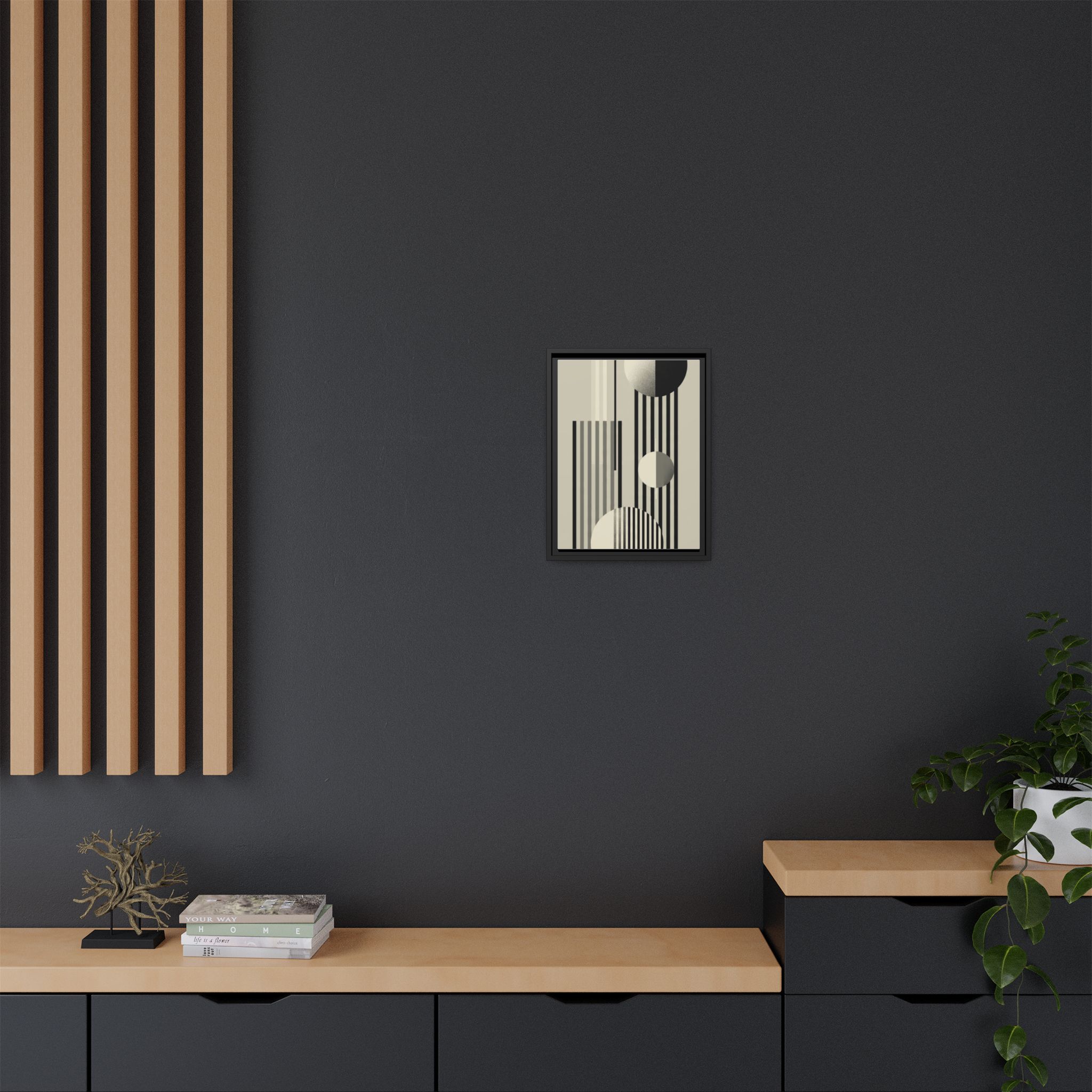 Abstract Geometric Canvas Print — Framed Matte Wall Art - Image 72