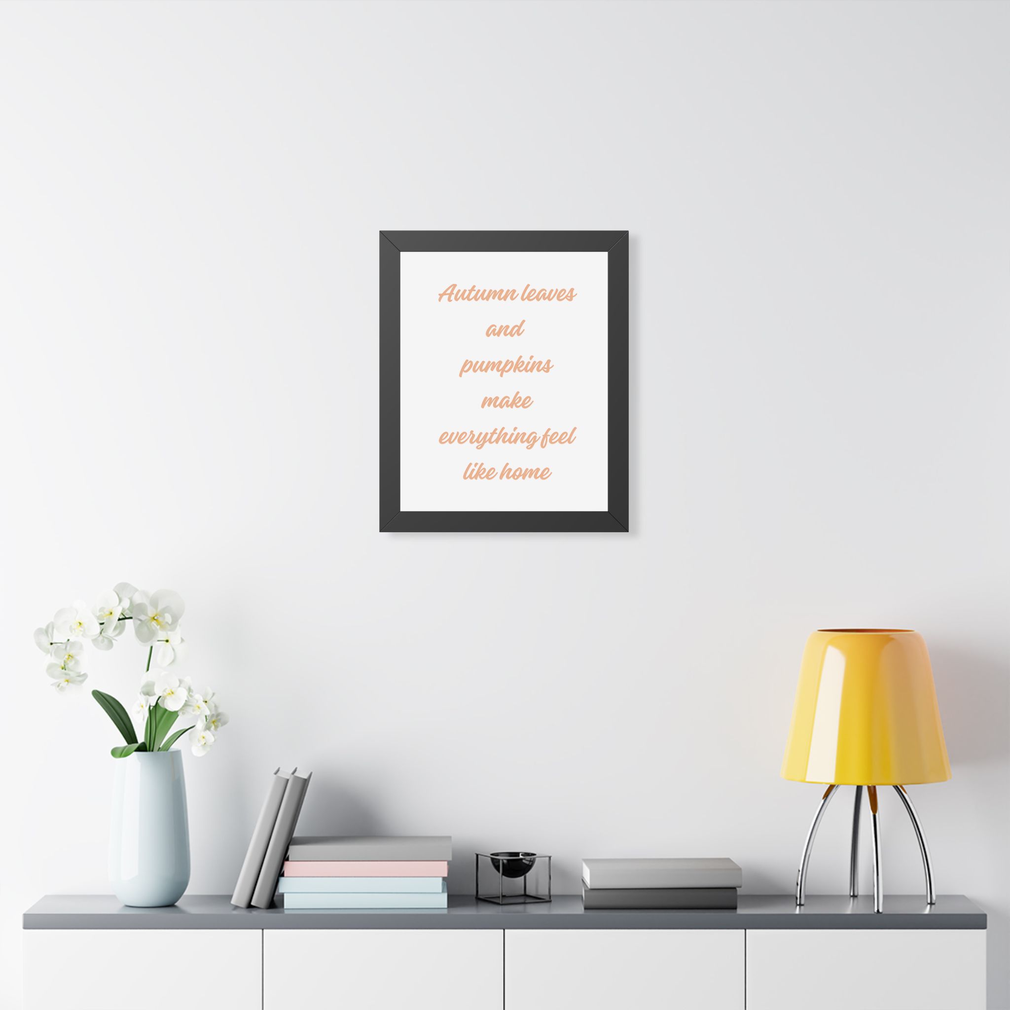 Autumn Leaves and Pumpkins Framed Poster — Cozy Fall Wall Art - Image 8